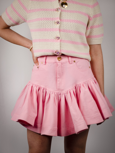 Falda rosa